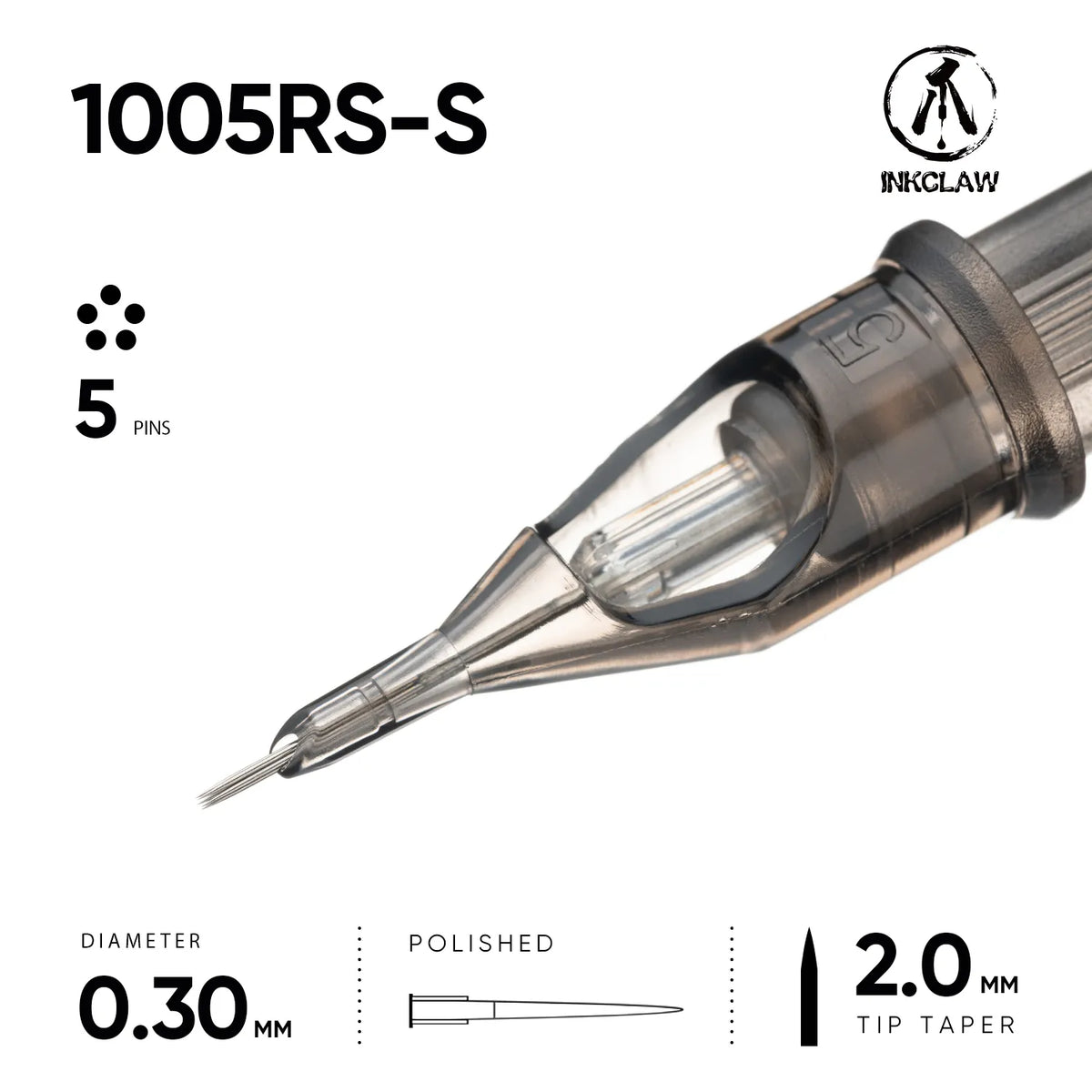 Inkclaw Bold 5 Round Shader Tattoo Cartridges