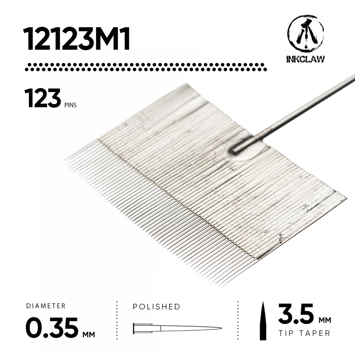 Inkclaw 12123 Magnum Needles on bar
