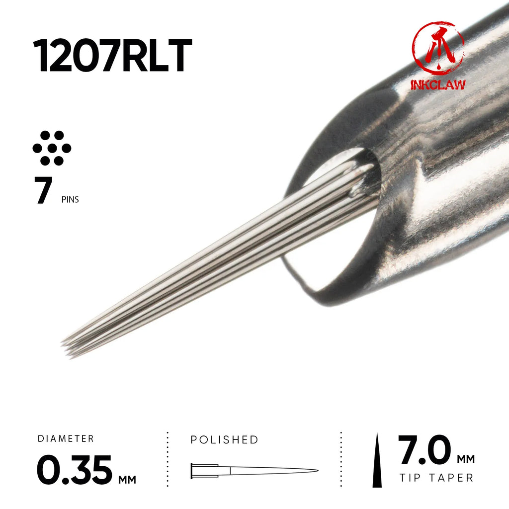 Inkclaw Tight 7 Round Liner Tattoo Cartridges
