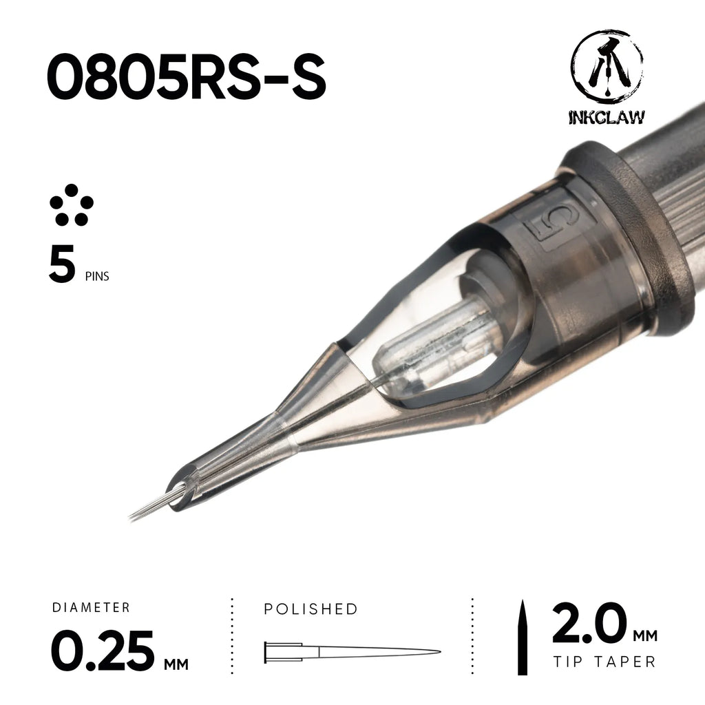 Inkclaw Bold 5 Round Shader Tattoo Cartridges