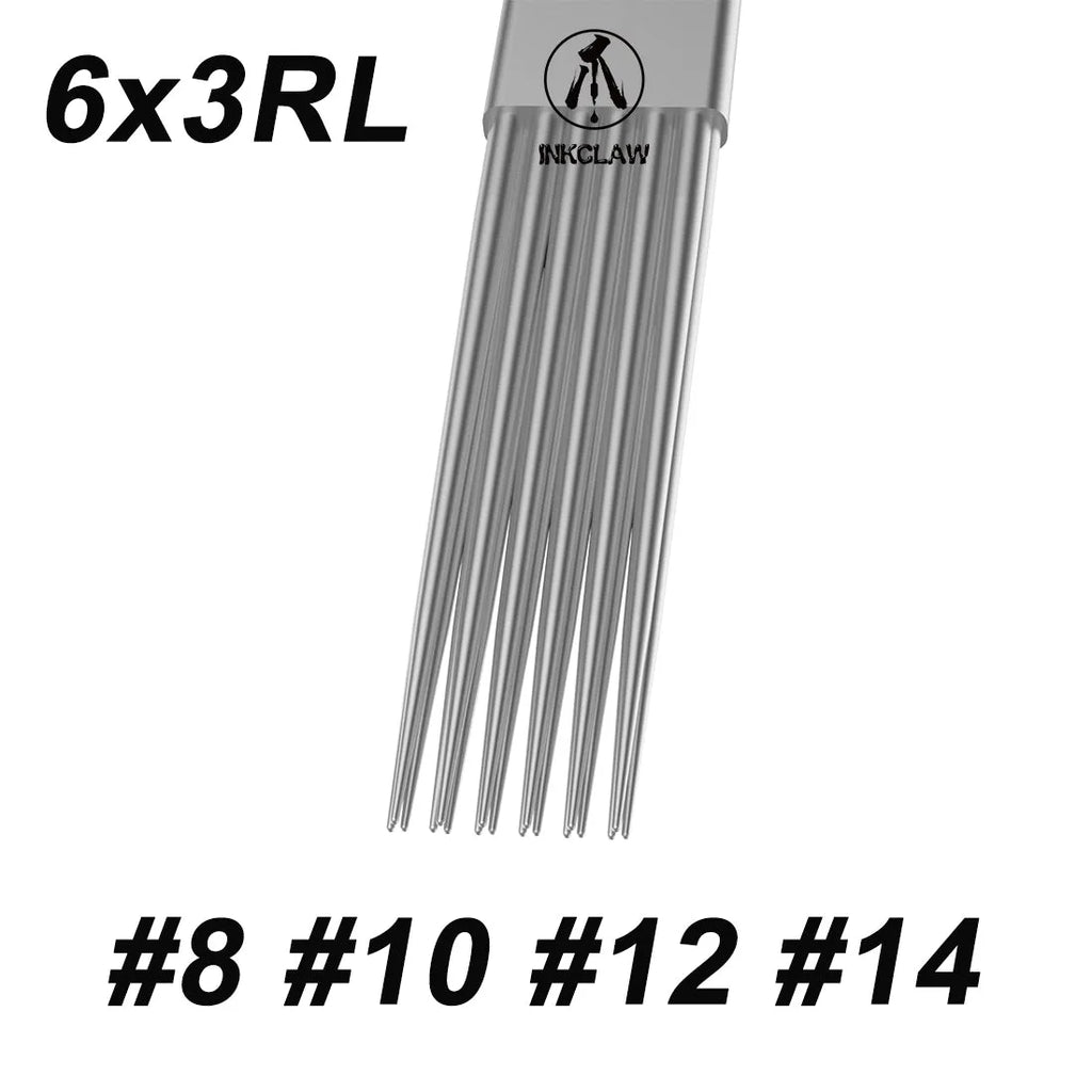 Inkclaw 6x3 Special Disposable Traditional Tattoo Bar needles