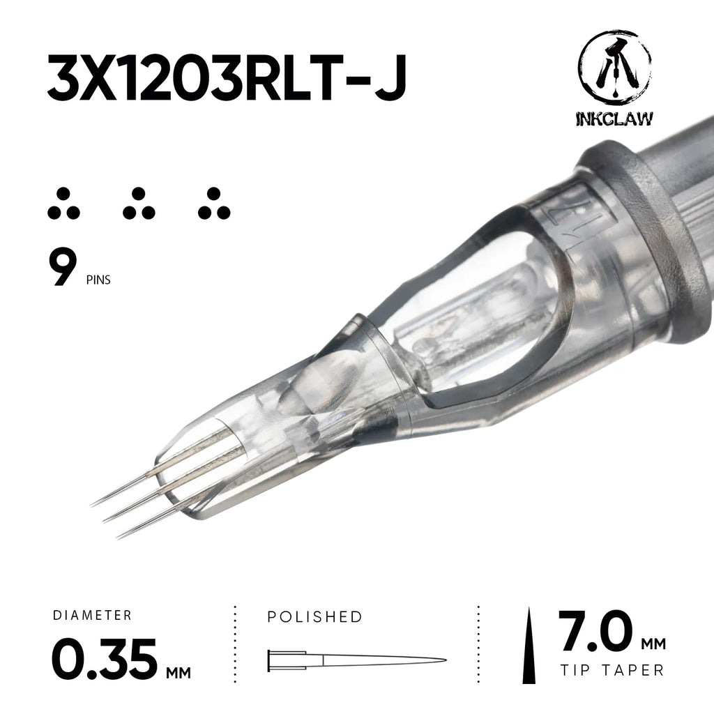 Inkclaw Tight 3x3RL Magnum Cartridges - Double Spacing