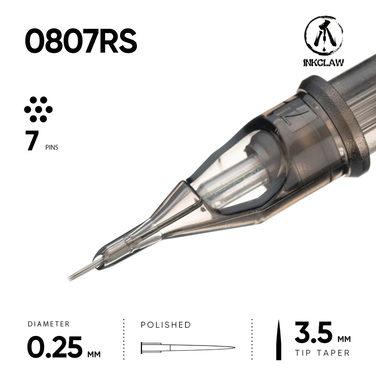 Inkclaw 7 Round Shader Tattoo Cartridges