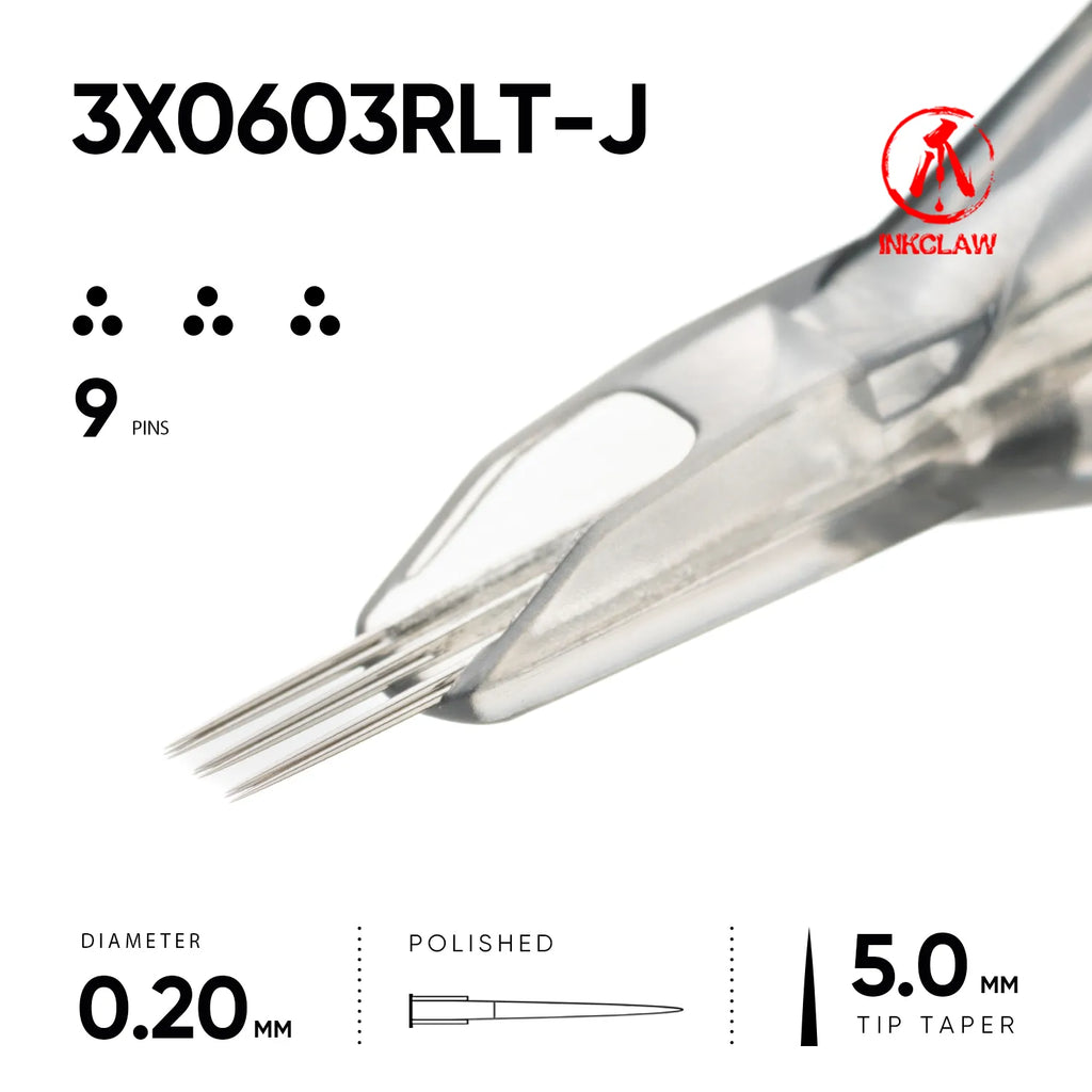 Inkclaw Tight 3x3RL Magnum Cartridges - Double Spacing