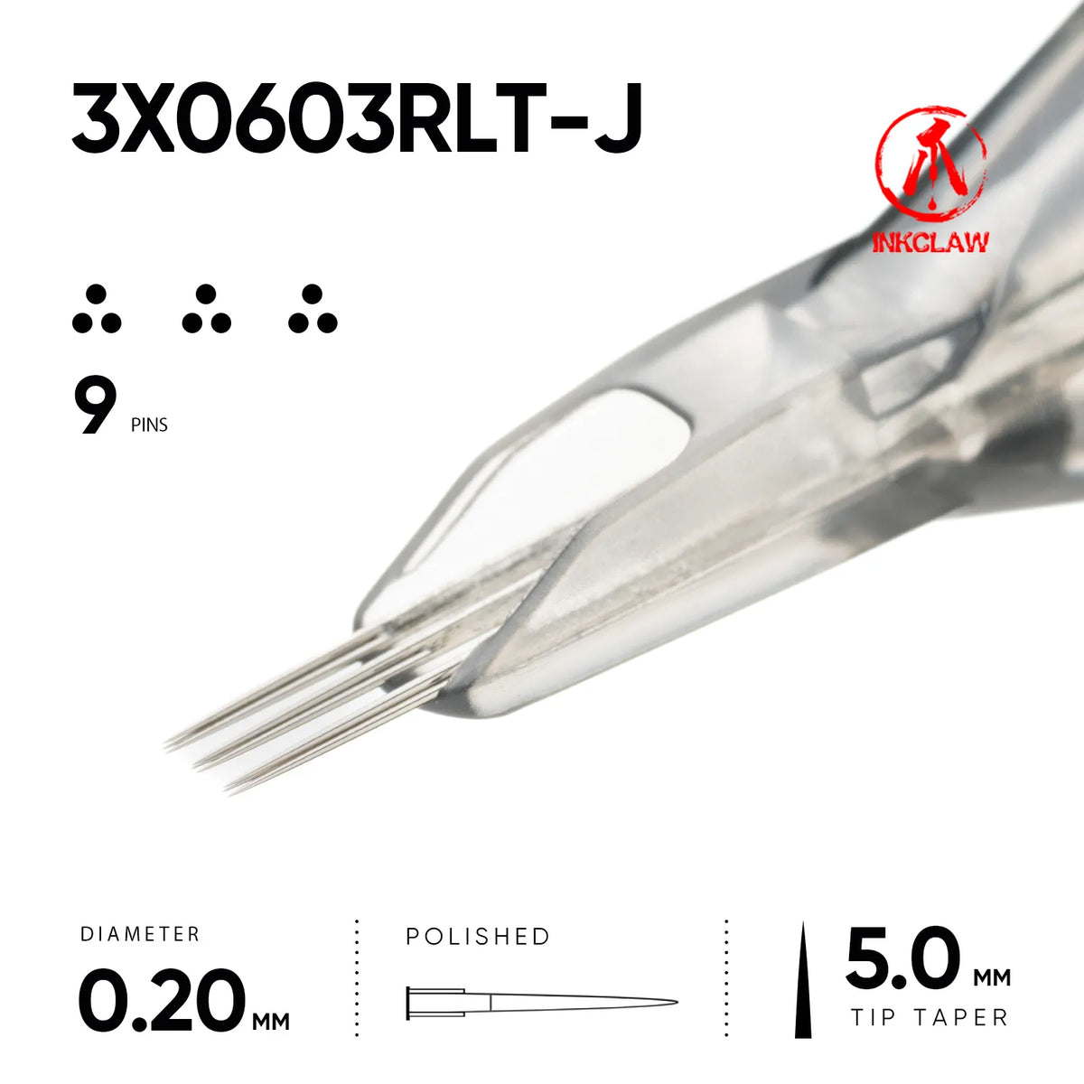 Inkclaw Tight 3x3RL Magnum Cartridges - Double Spacing