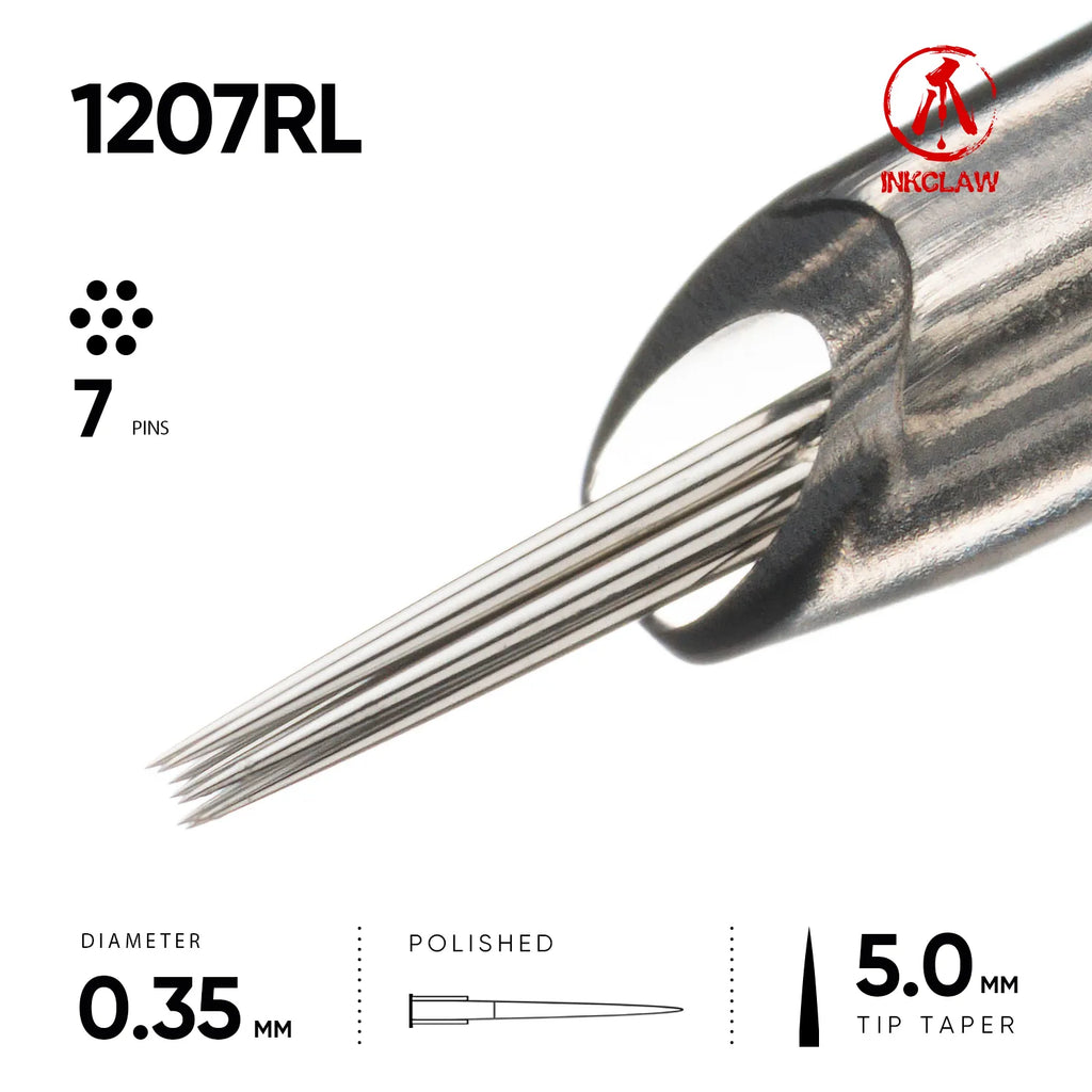 Inkclaw 7 Round Liner Tattoo Cartridges