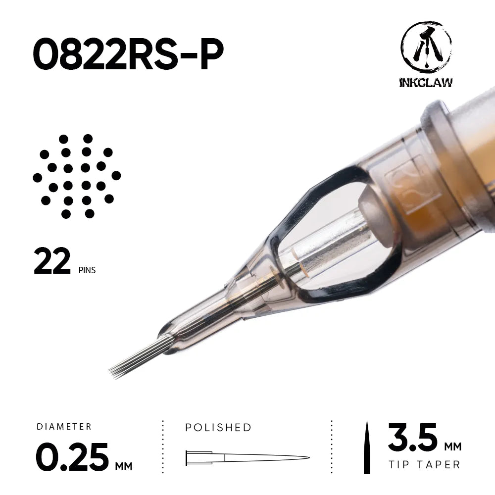 Inkclaw 22RS Round Shader Tattoo Cartridges