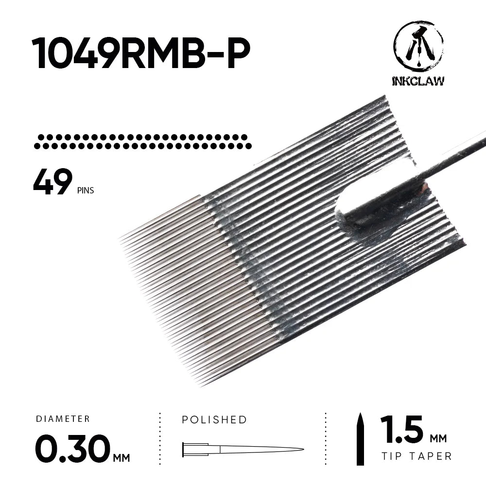 Inkclaw 49  Round Magnum Tattoo Needles on Bar