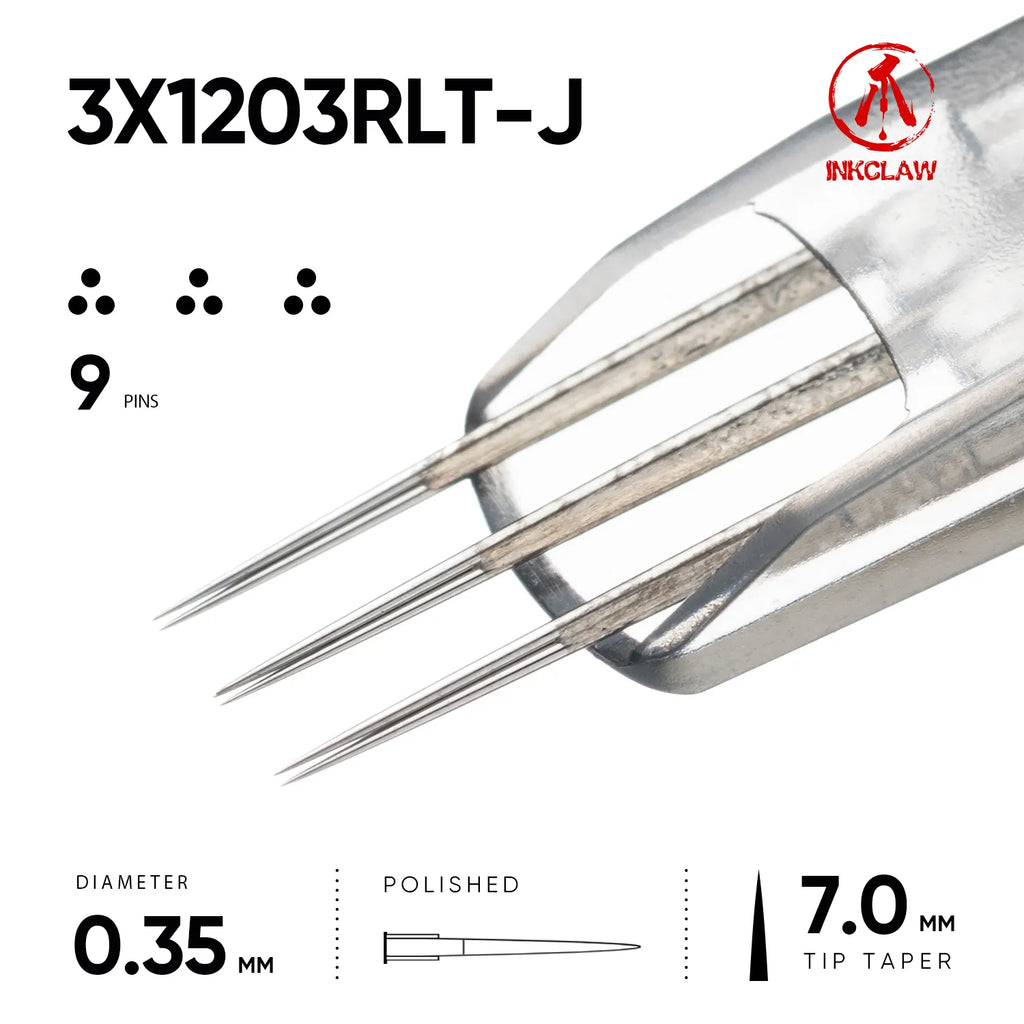 Inkclaw Tight 3x3RL Magnum Cartridges - Double Spacing