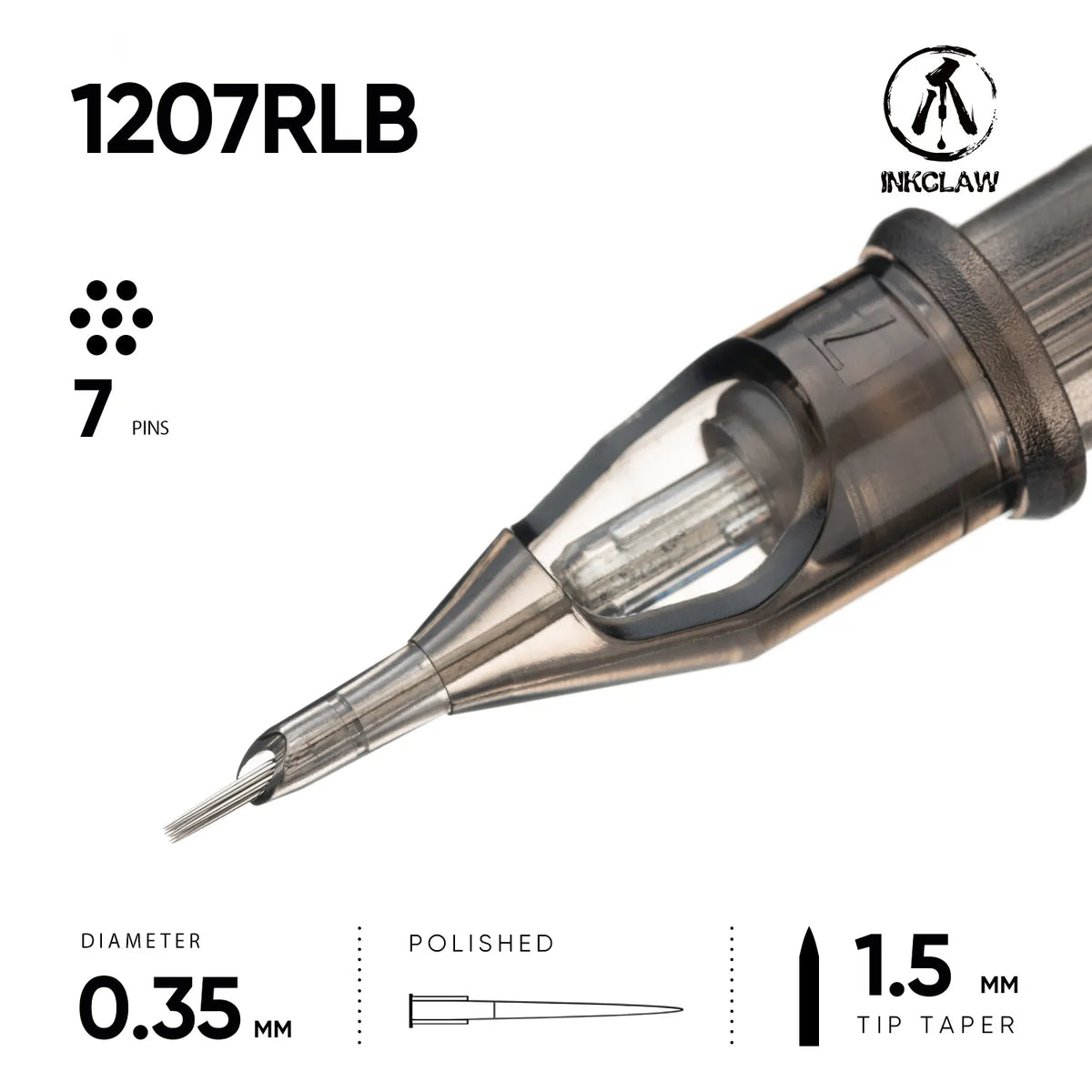 Inkclaw Bold 7 Round Liner Tattoo Cartridges