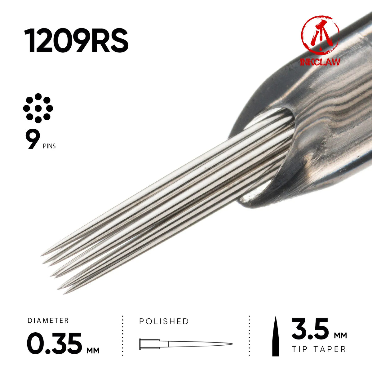 Inkclaw 9 Round Shader Tattoo Cartridges