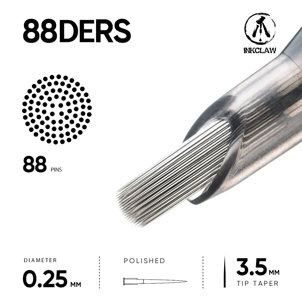 Inkclaw 88 Domed Edge Round Shader Tattoo Cartridges