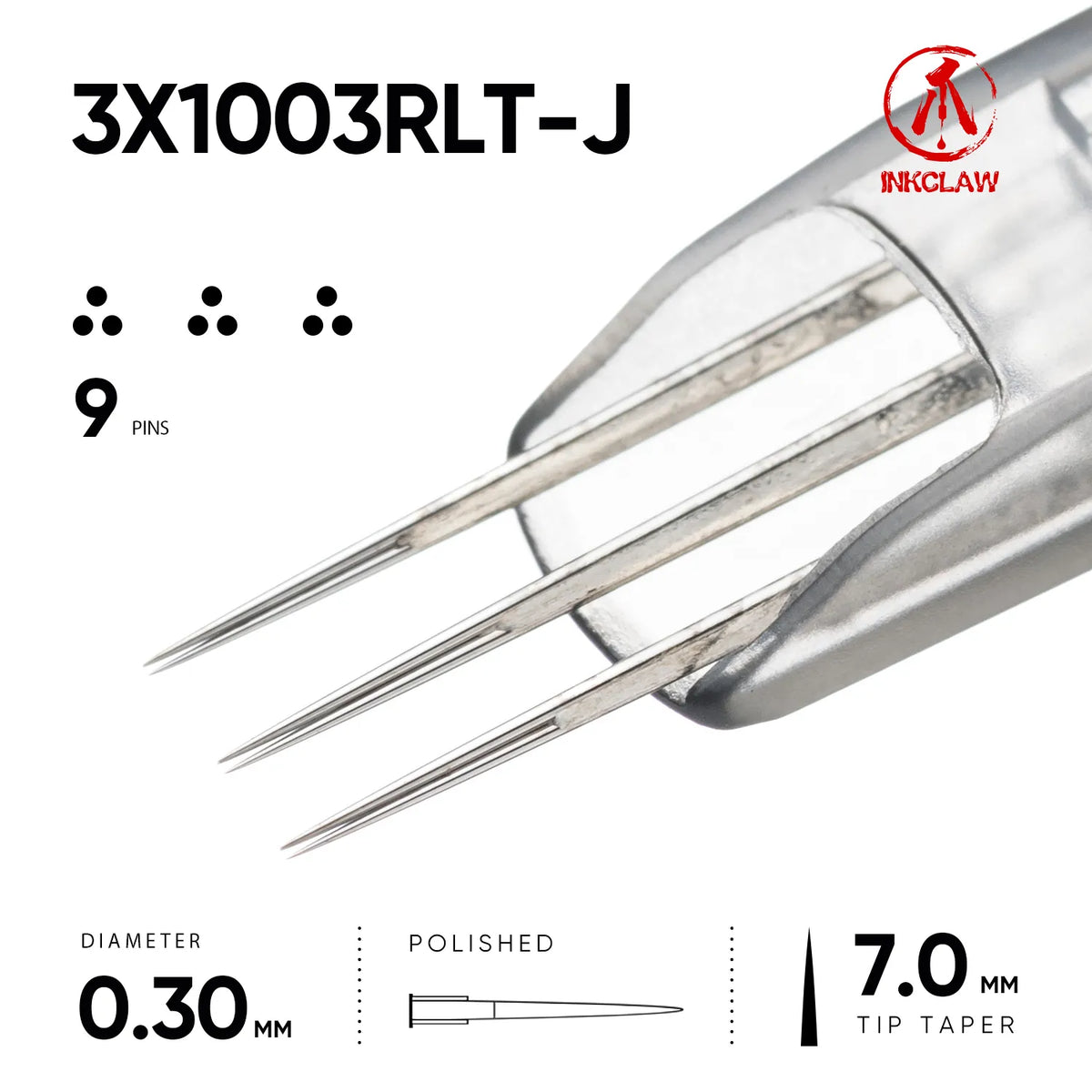 Inkclaw Tight 3x3RL Magnum Cartridges - Double Spacing