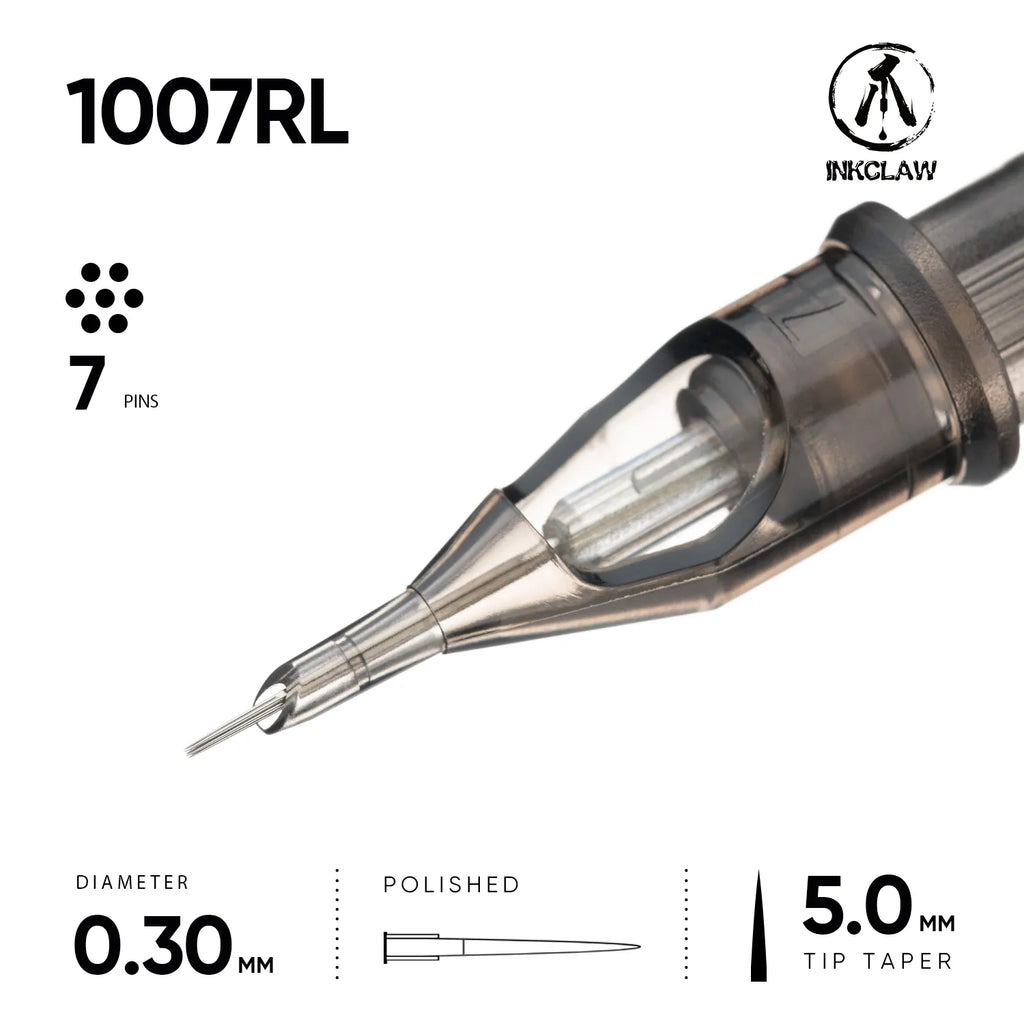Inkclaw 7 Round Liner Tattoo Cartridges