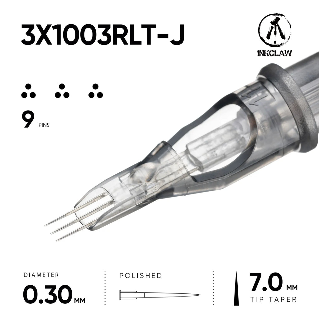 Inkclaw Tight 3x3RL Magnum Cartridges - Double Spacing