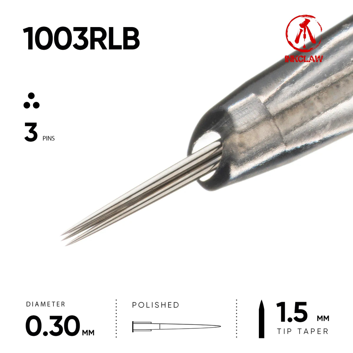 Inkclaw Bold 3 Round Liner Tattoo Cartridges