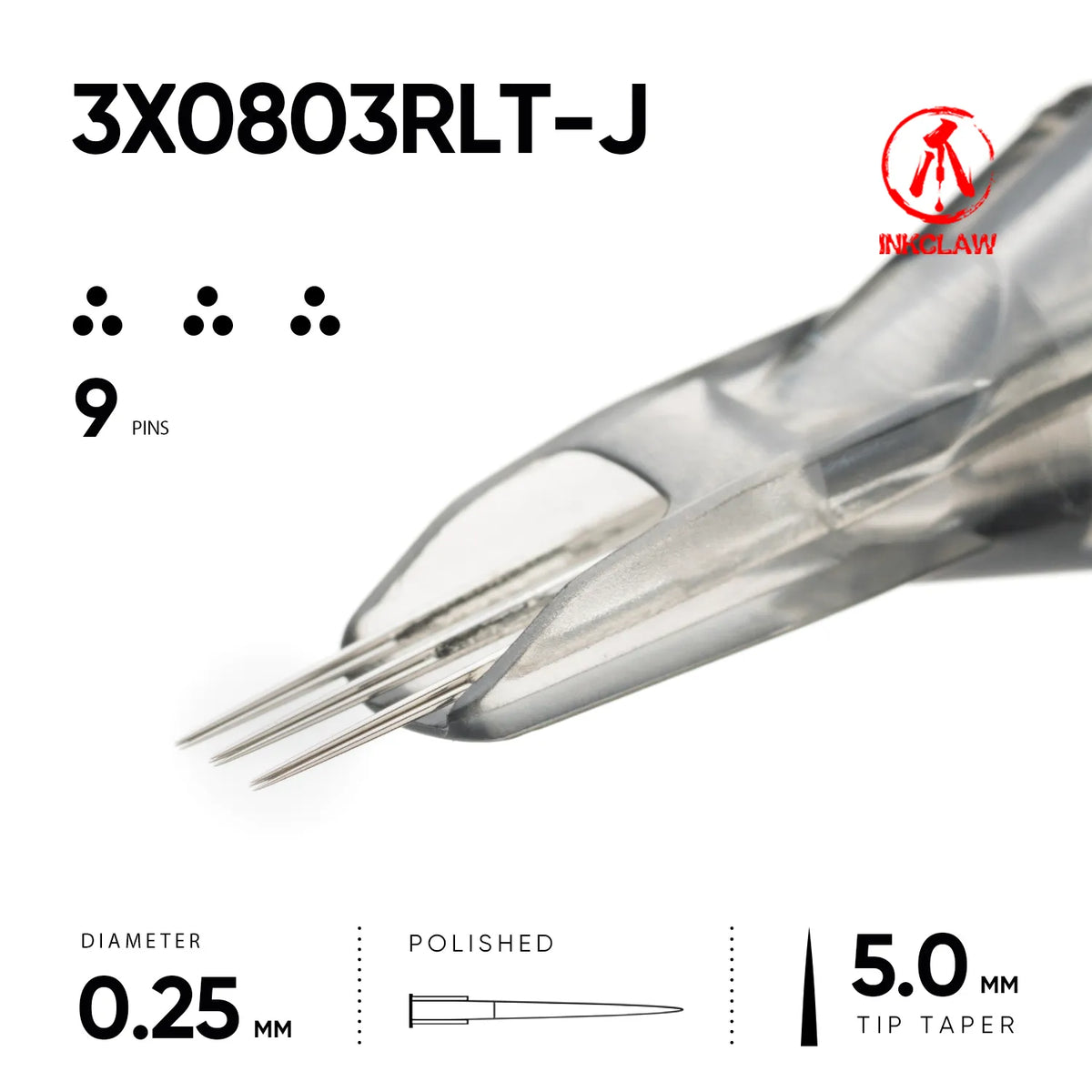 Inkclaw Tight 3x3RL Magnum Cartridges - Double Spacing