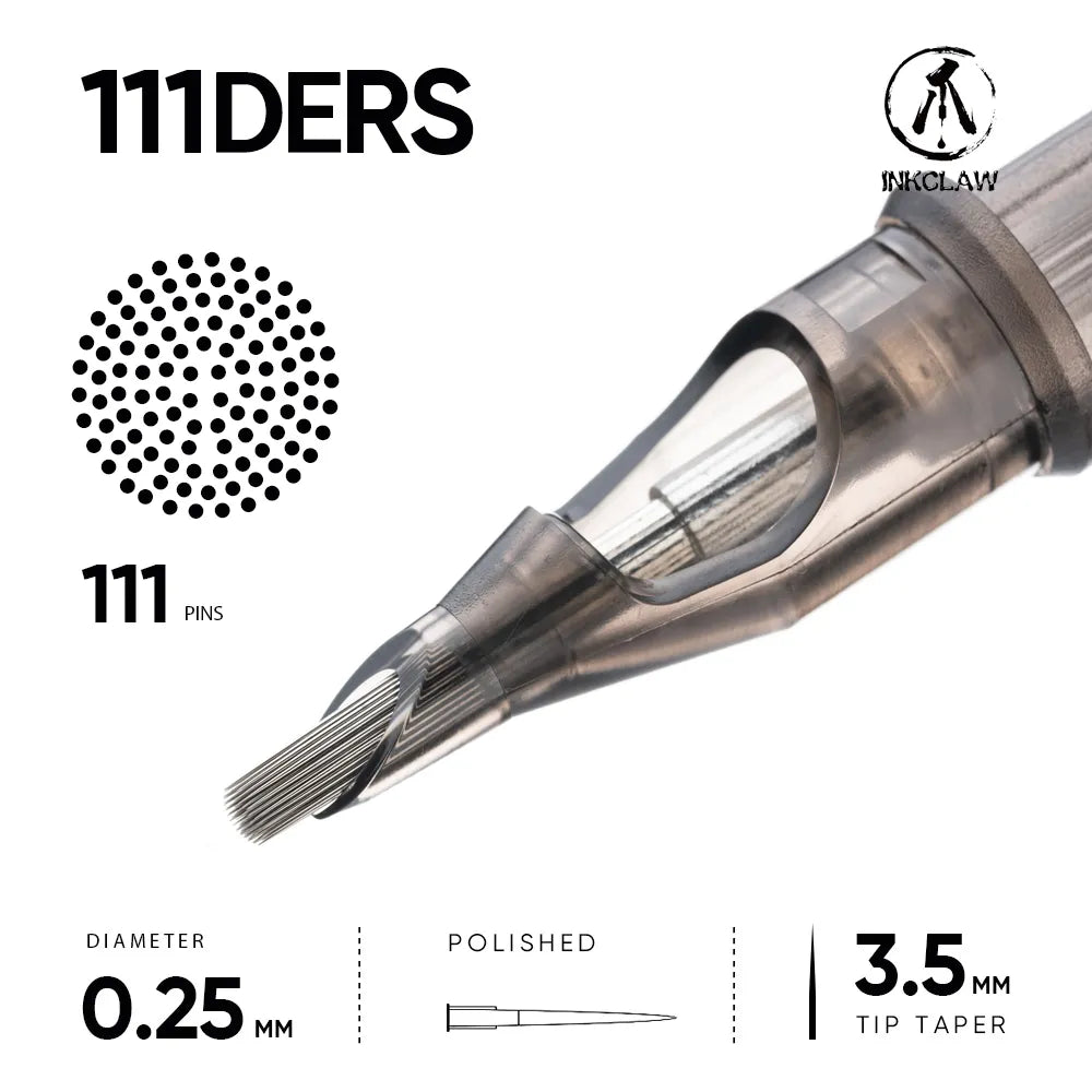 Inkclaw 111 Domed Edge Round Shader Tattoo Cartridges