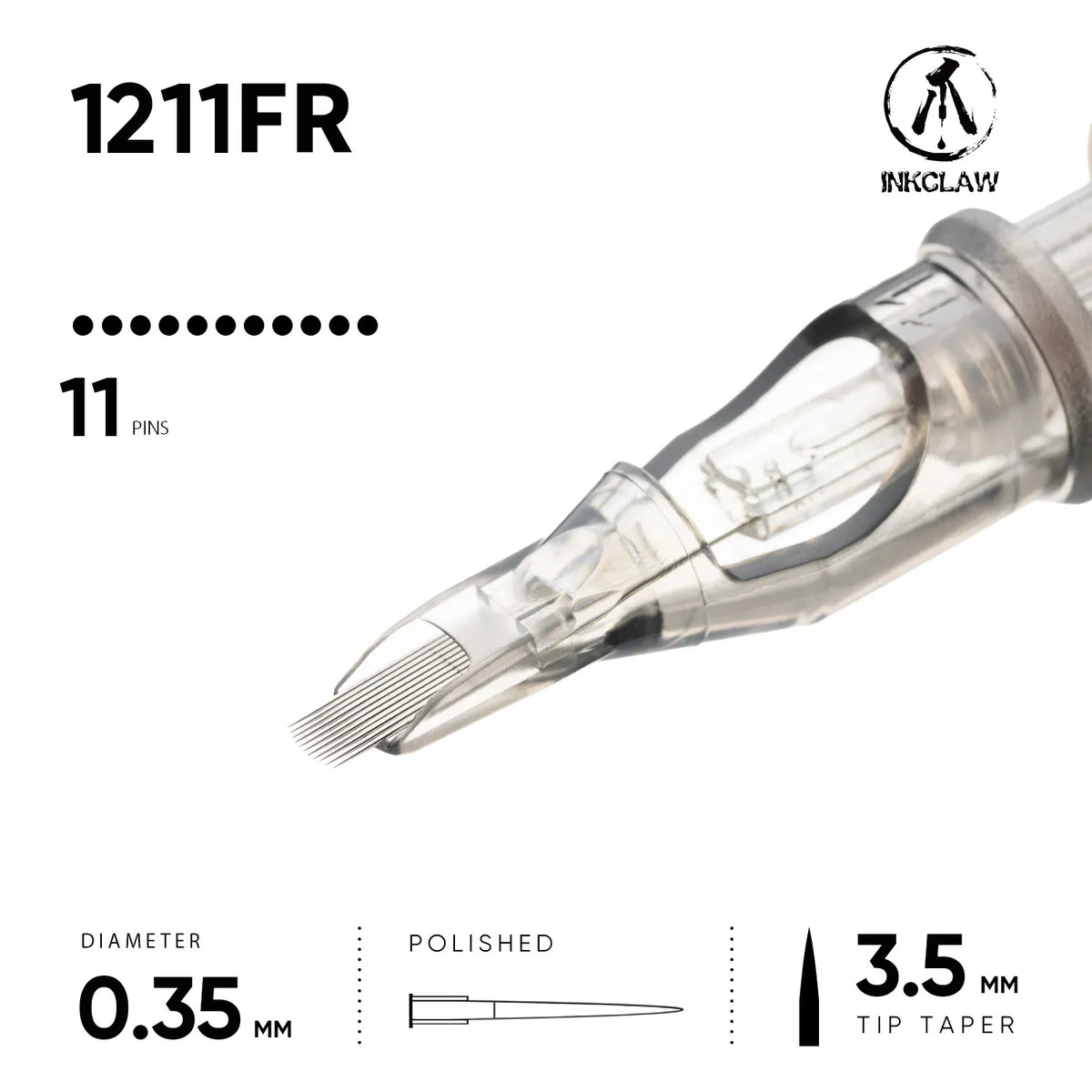 Inkclaw 11 Flat Round Tattoo Cartridges