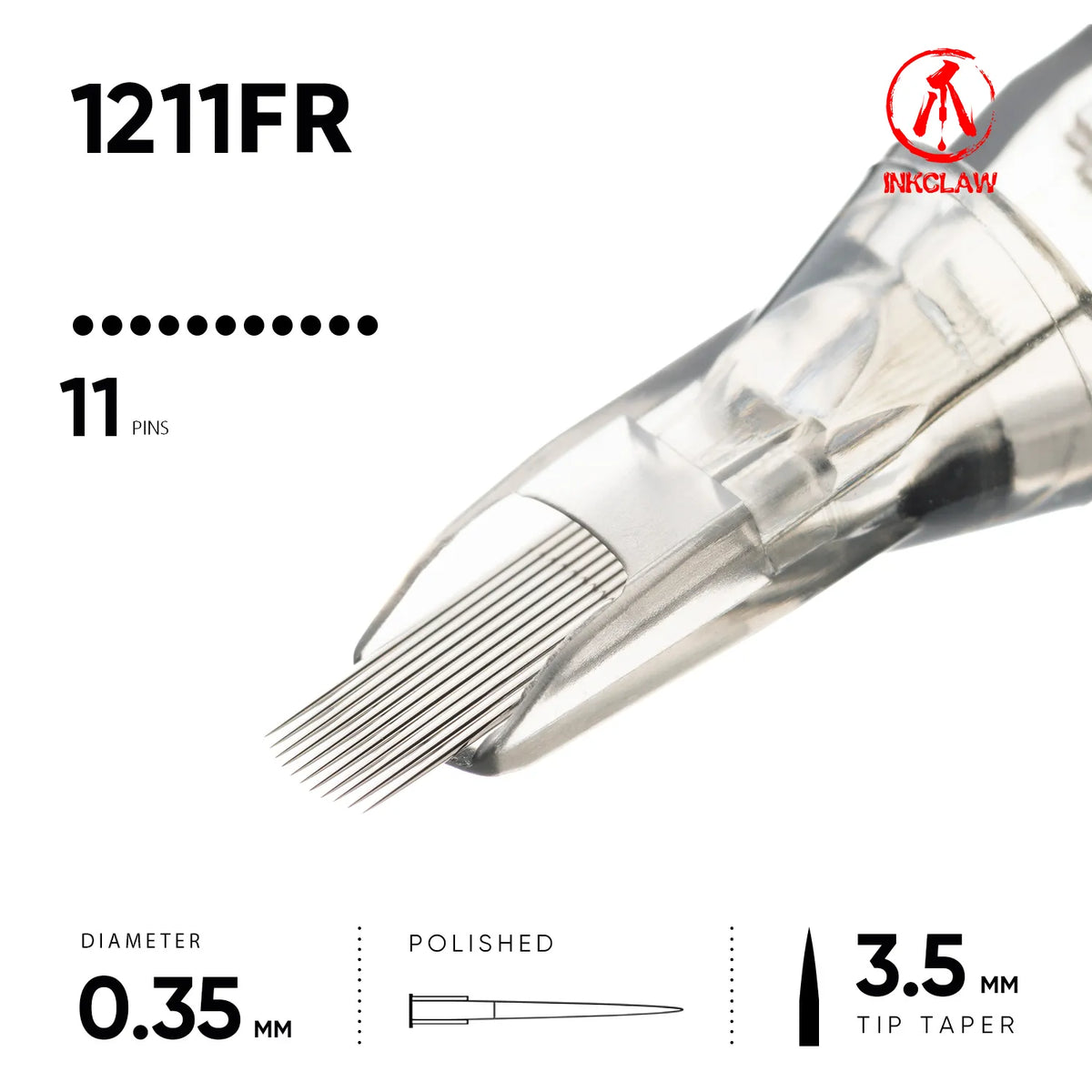 Inkclaw 11 Flat Round Tattoo Cartridges