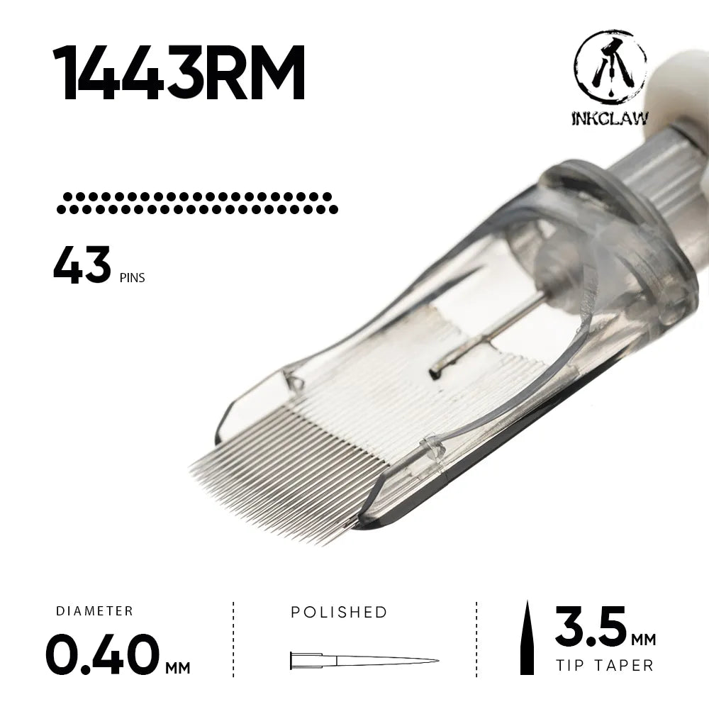 Inkclaw 1443RM Round Magnum Tattoo Cartridges