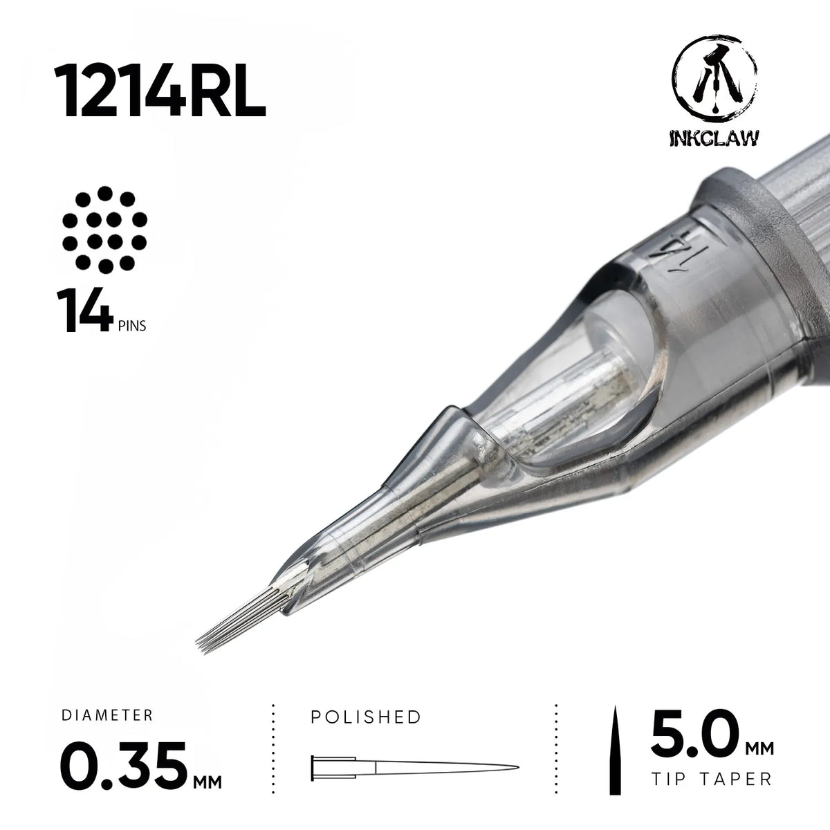 Inkclaw 14 Round Liner Tattoo Cartridges