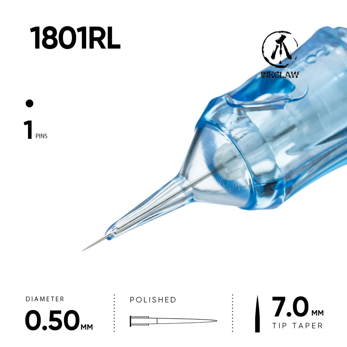 Inkclaw 1 Round Liner Tattoo Cartridges