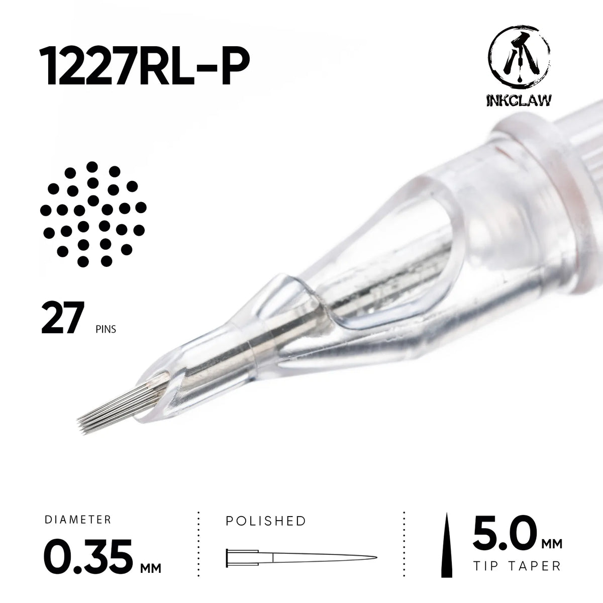 Inkclaw 27 Round Liner Tattoo Cartridges