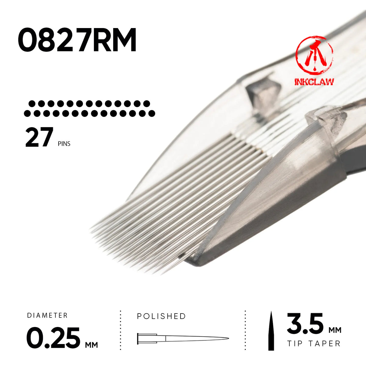 Inkclaw 27 Round Magnum Tattoo Cartridges