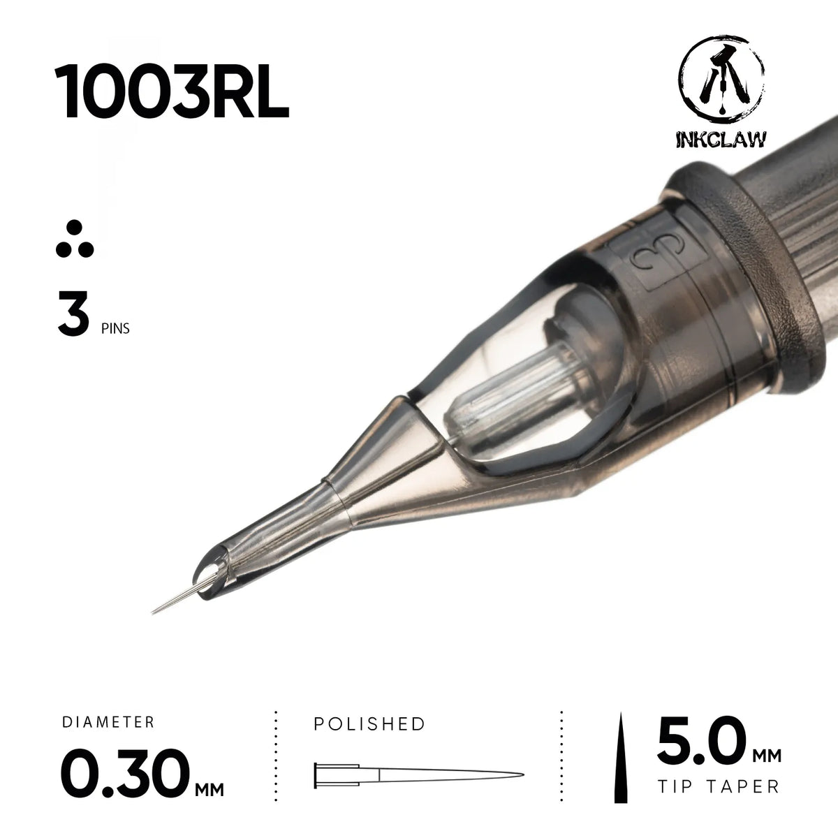 Inkclaw 3 Round Liner Tattoo Cartridges
