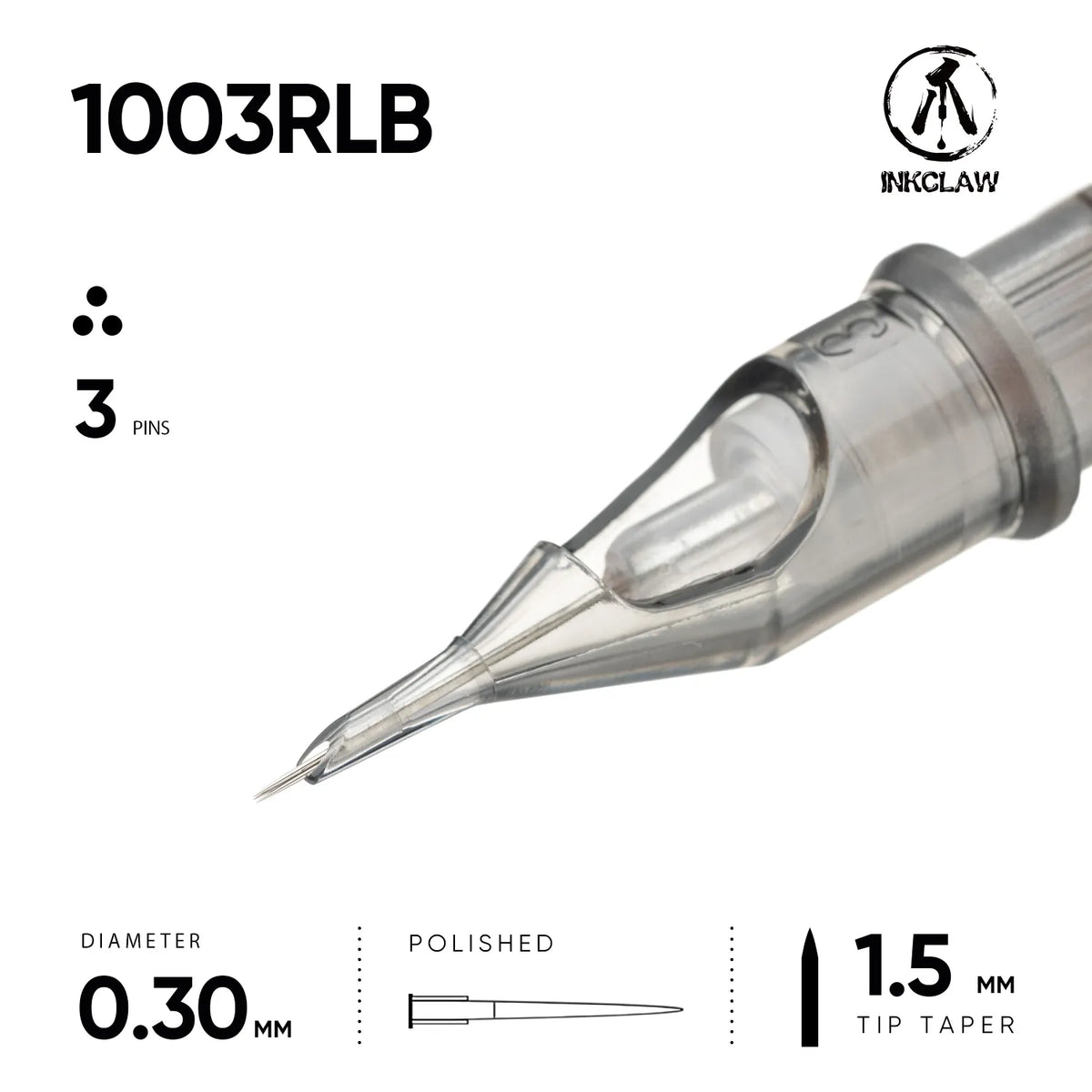 Inkclaw Bold 3 Round Liner Tattoo Cartridges