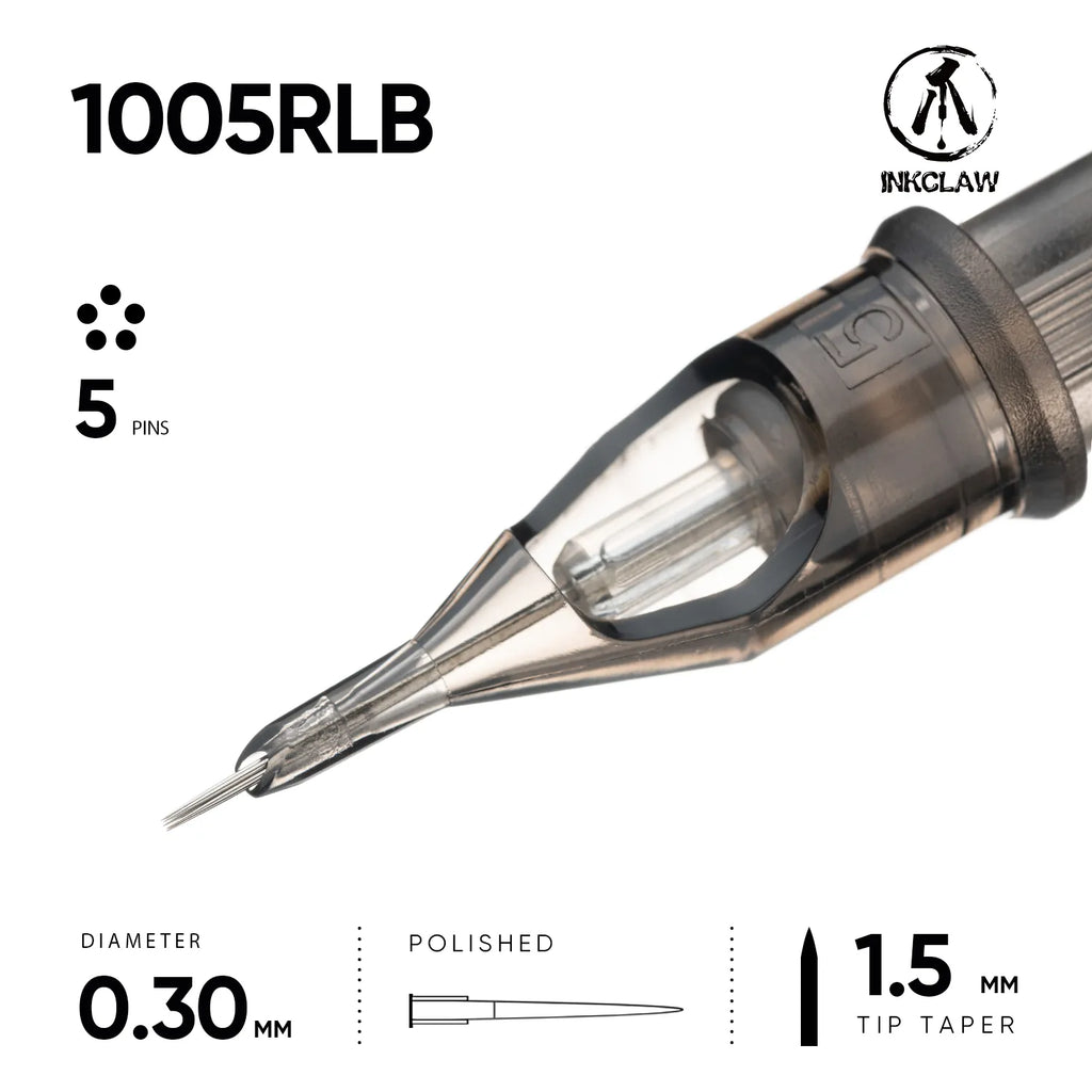 Inkclaw Bold 5 Round Liner Tattoo Cartridges