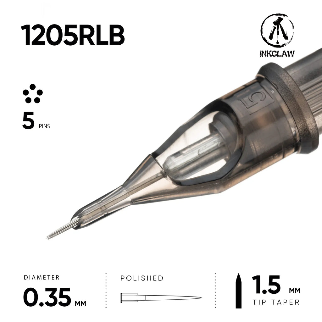Inkclaw Bold 5 Round Liner Tattoo Cartridges