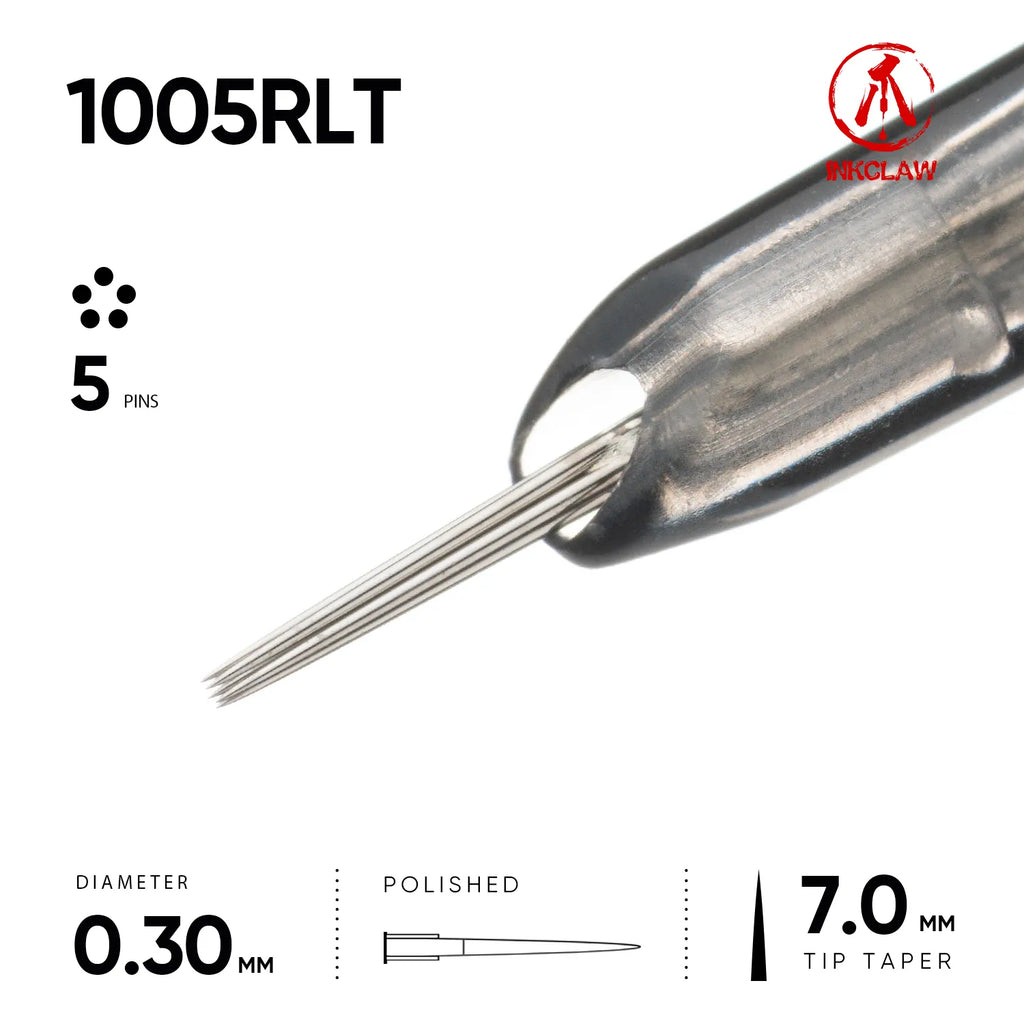 Inkclaw Tight 5 Round Liner Tattoo Cartridges