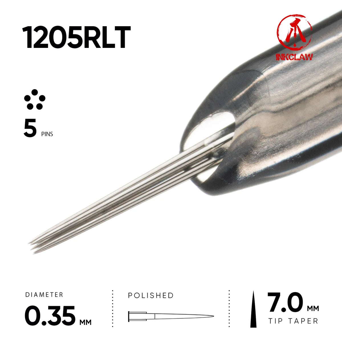 Inkclaw Tight 5 Round Liner Tattoo Cartridges