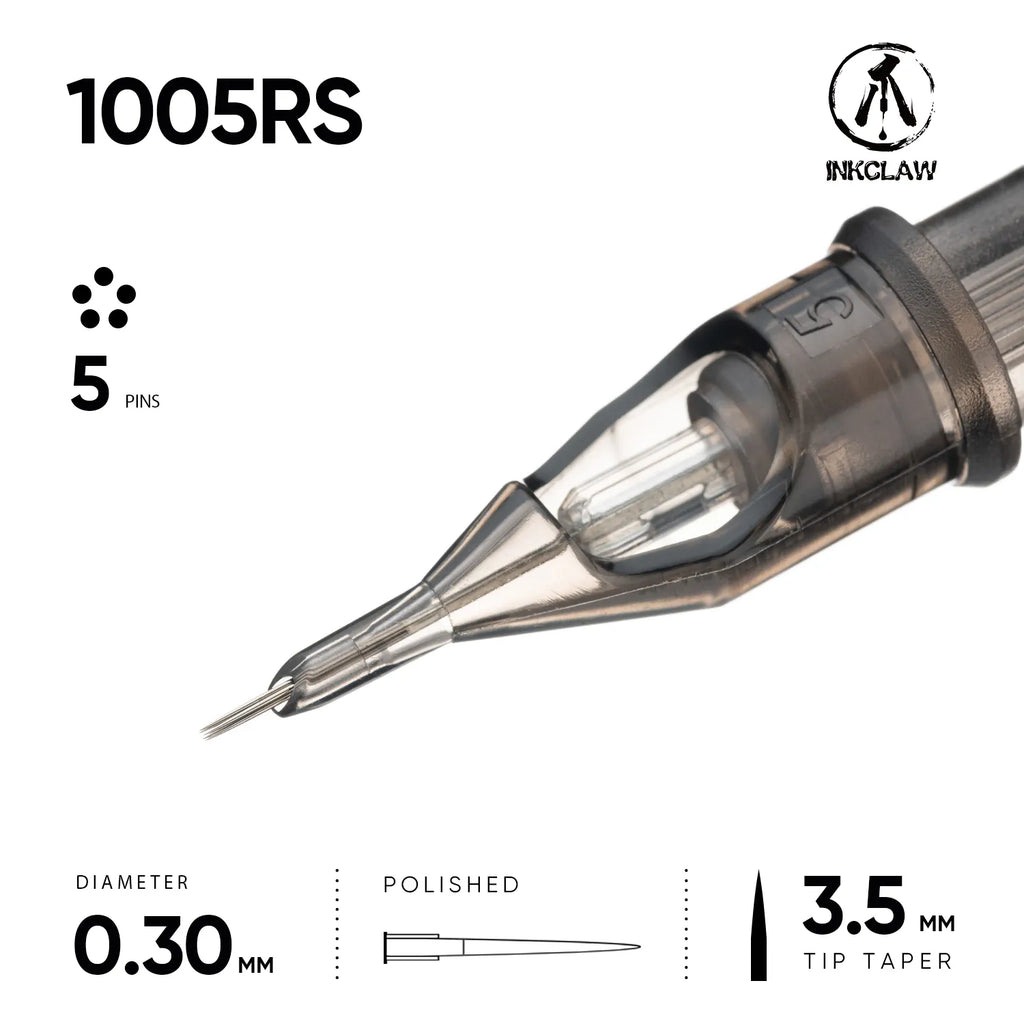 Inkclaw 5 Round Shader Tattoo Cartridges