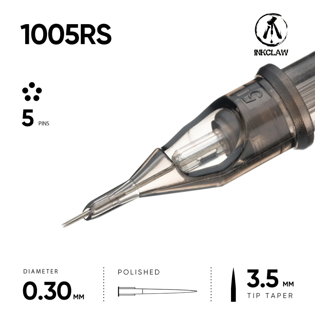 Inkclaw 5 Round Shader Tattoo Cartridges