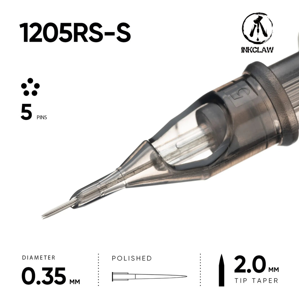 Inkclaw Bold 5 Round Shader Tattoo Cartridges