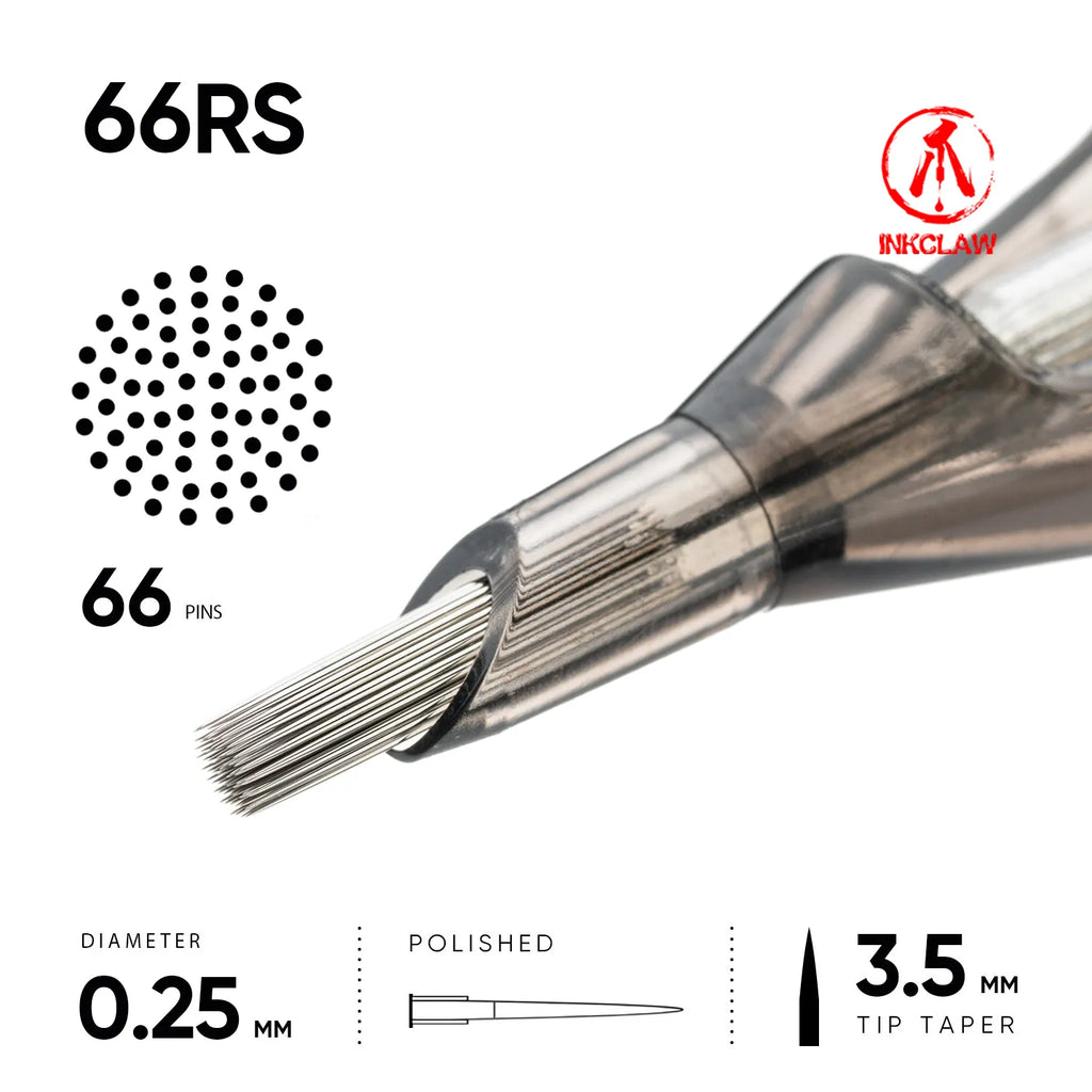 Inkclaw 66RS Round Shader Tattoo Cartridge