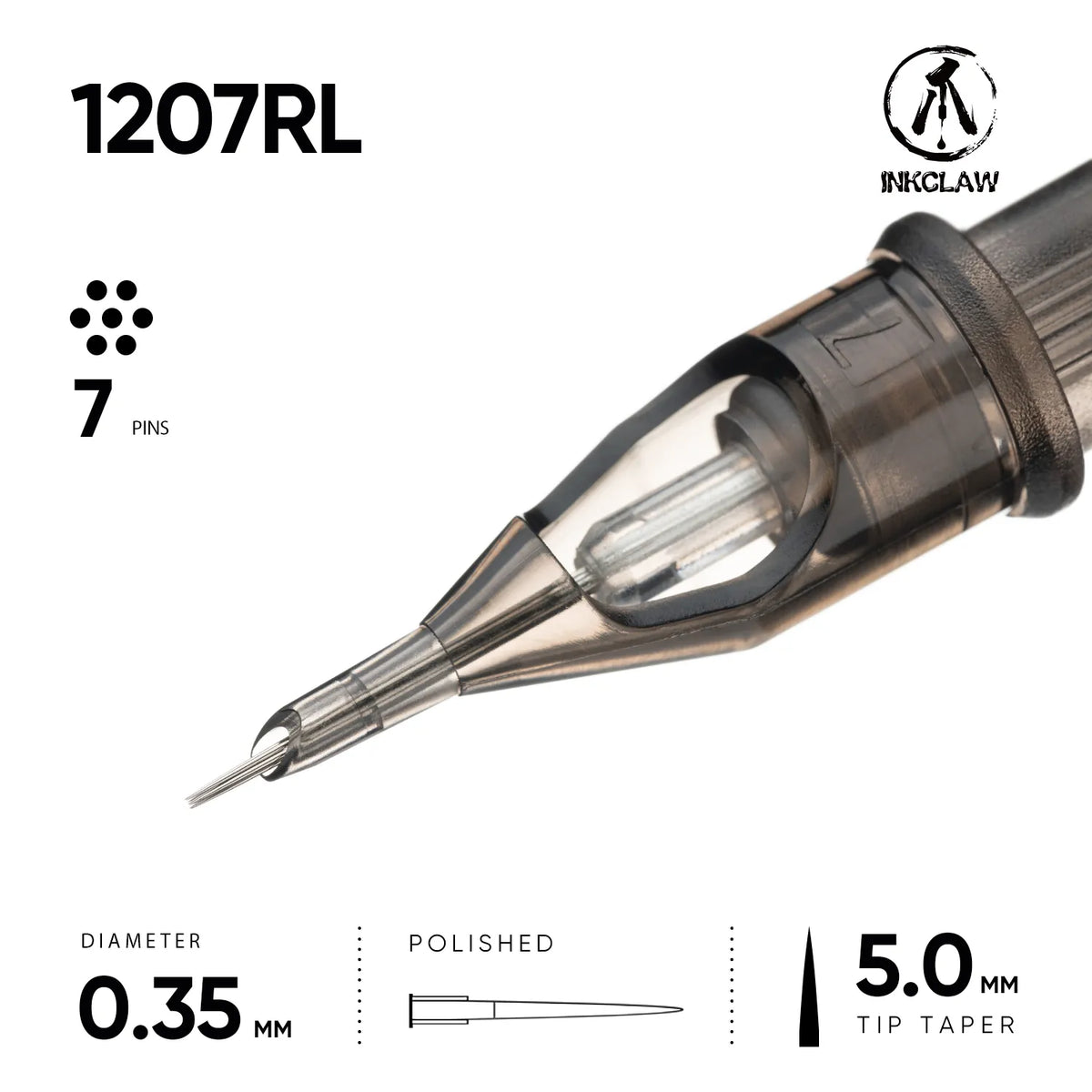 Inkclaw 7 Round Liner Tattoo Cartridges