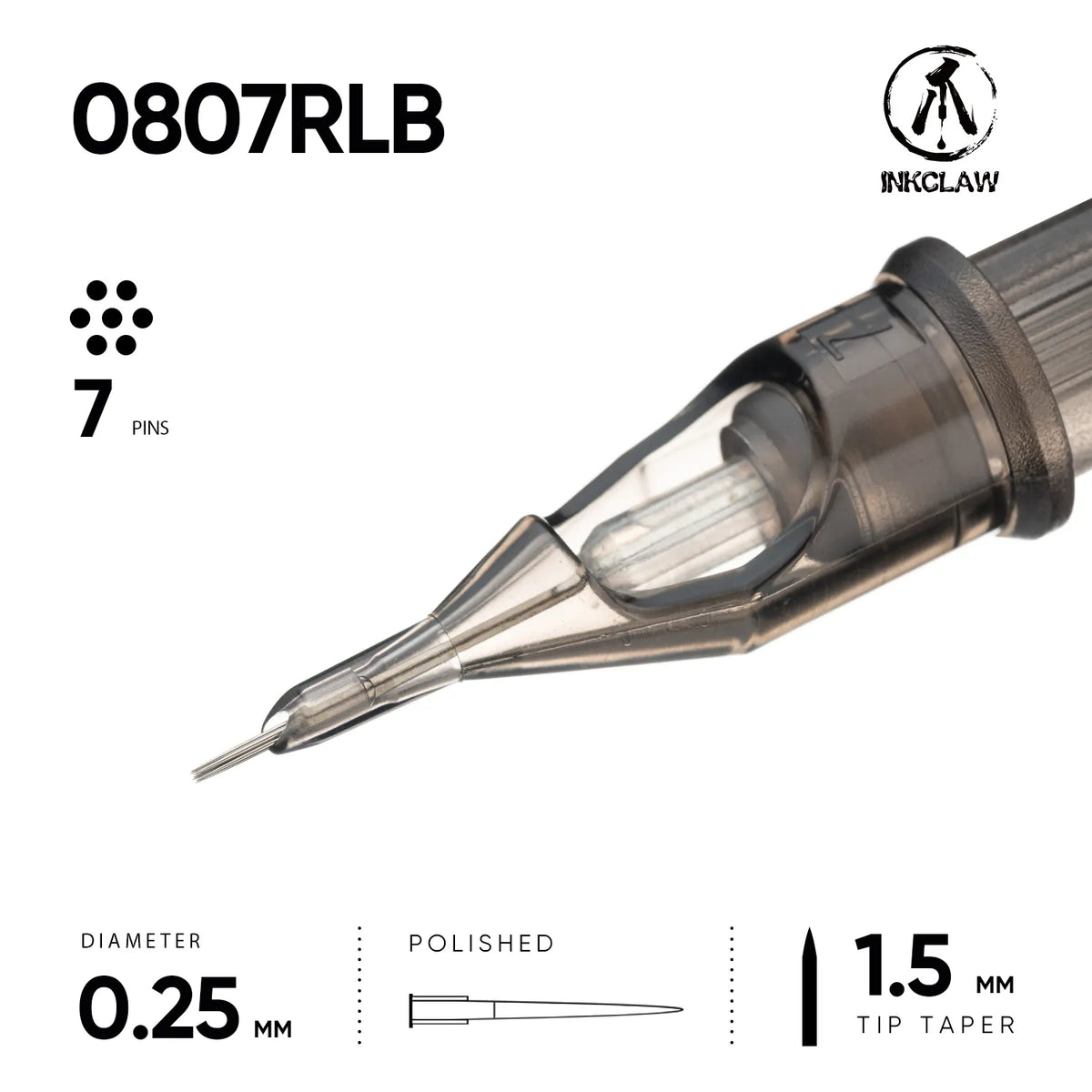 Inkclaw Bold 7 Round Liner Tattoo Cartridges