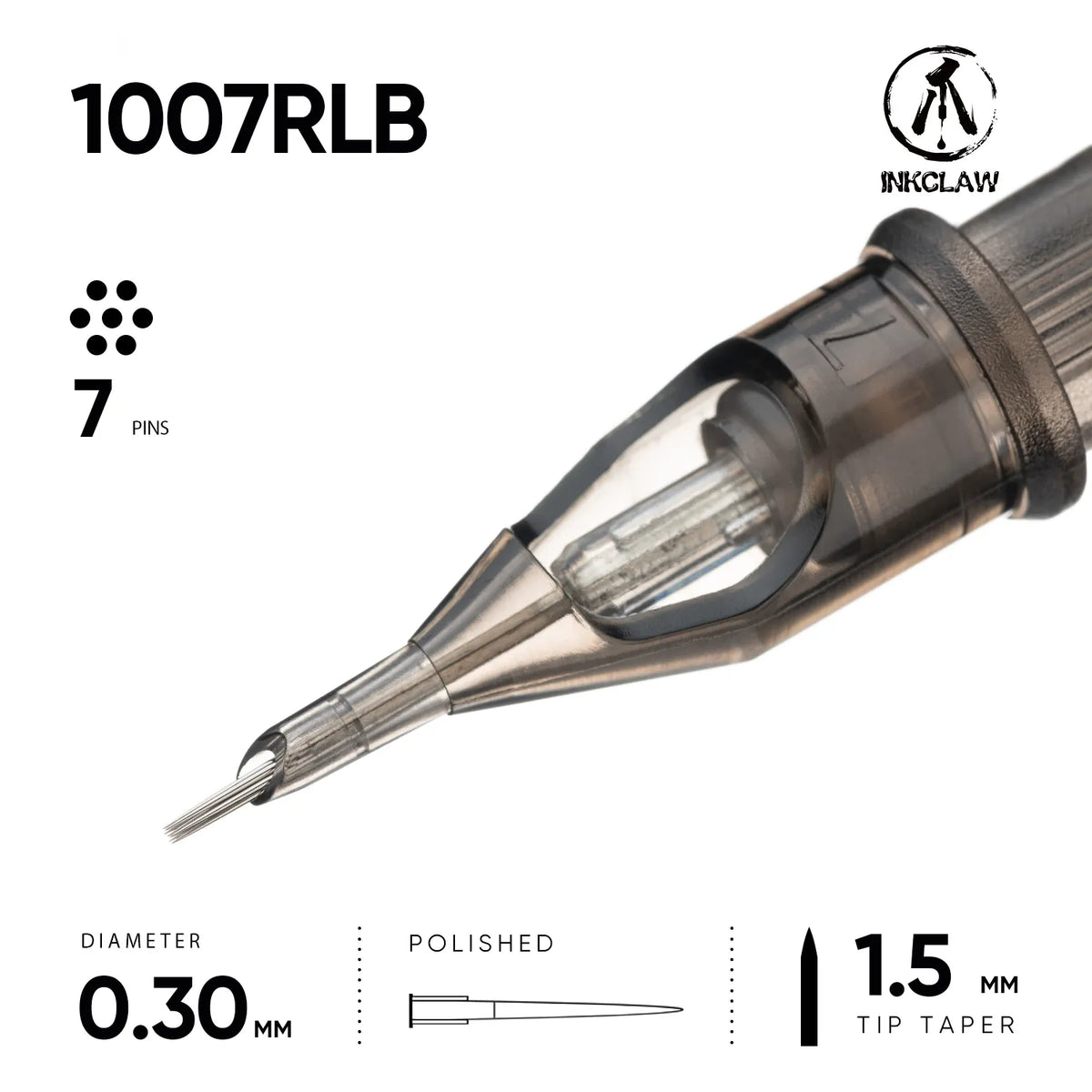 Inkclaw Bold 7 Round Liner Tattoo Cartridges