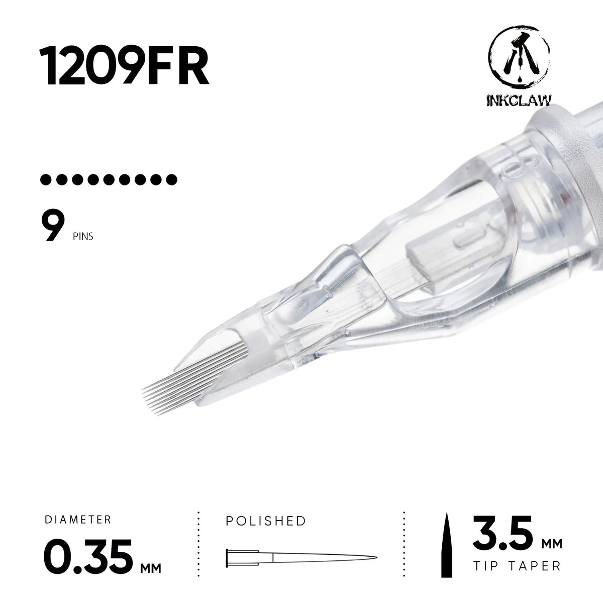 Inkclaw 9 Flat Round Tattoo Cartridges