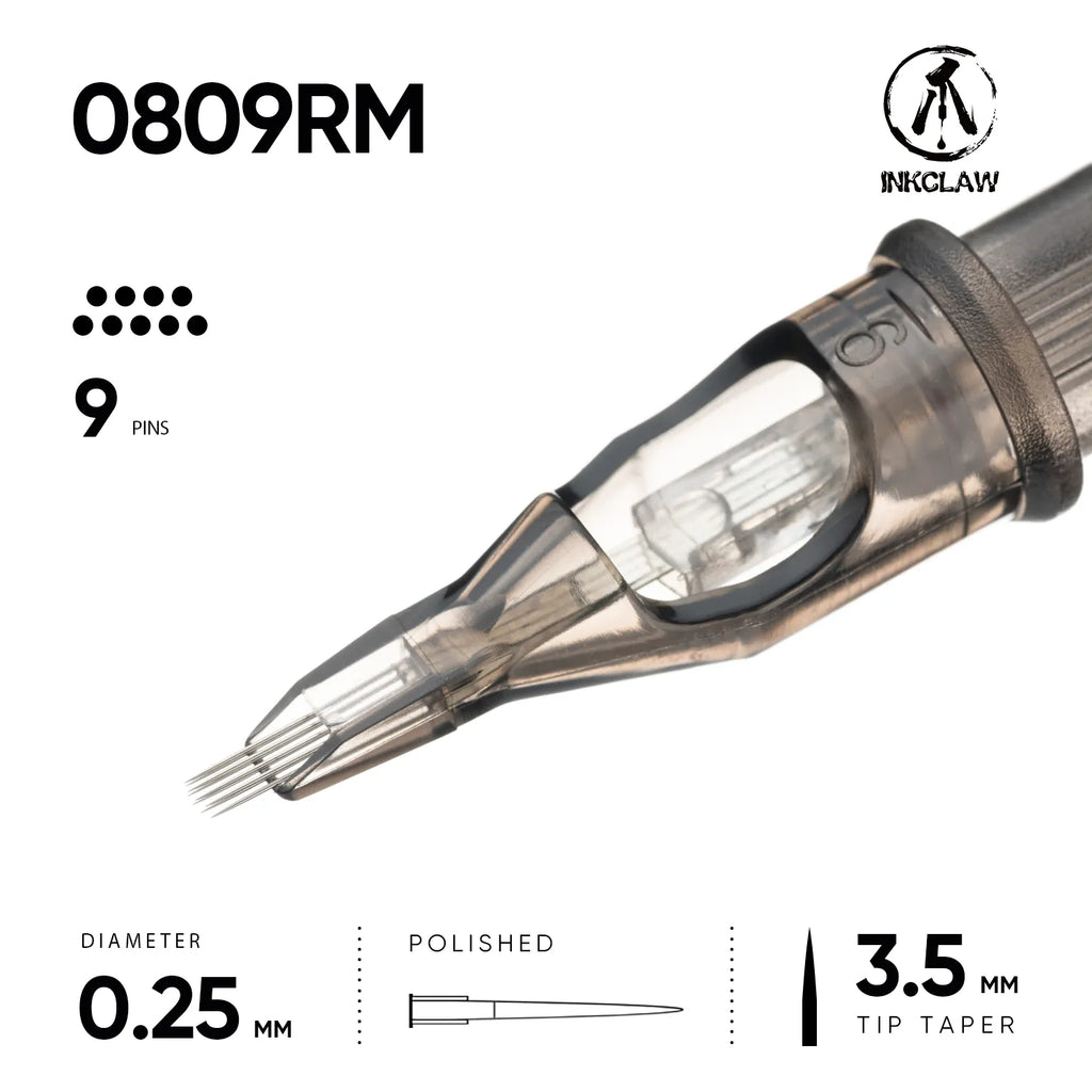 Inkclaw 9 Round Magnum Tattoo Cartridges