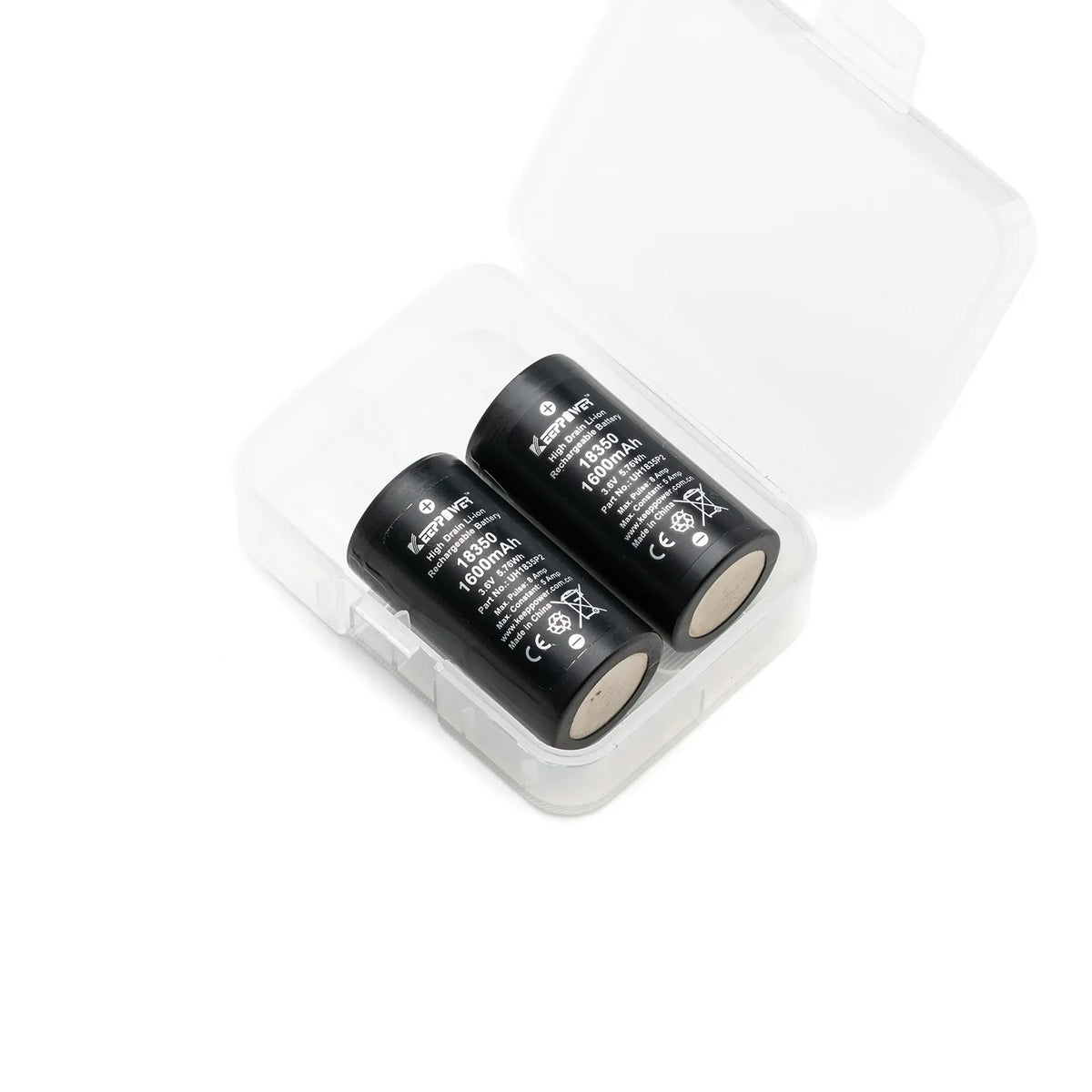 Keeppower 18350 Flat Top - Pack of 2