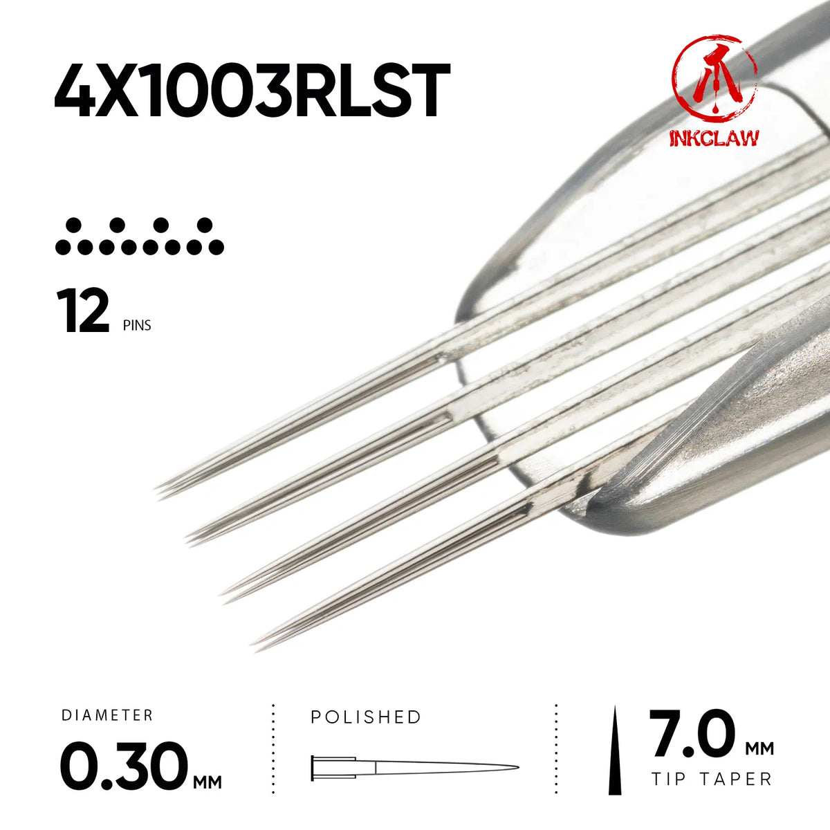 Inkclaw Super Tight 4x3RL Magnum Tattoo Cartridges