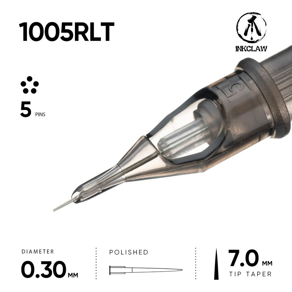 Inkclaw Tight 5 Round Liner Tattoo Cartridges
