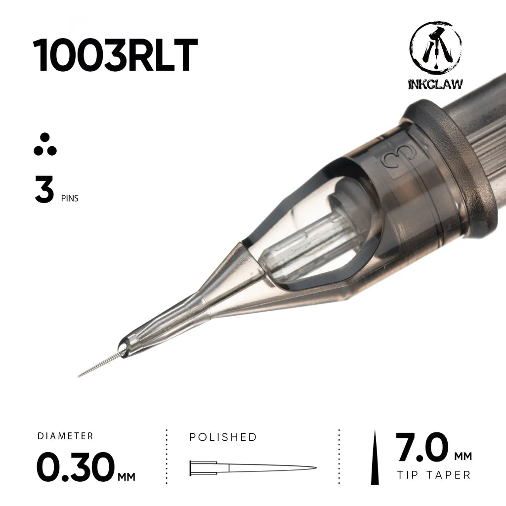 Inkclaw Tight 3 Round Liner Tattoo Cartridges