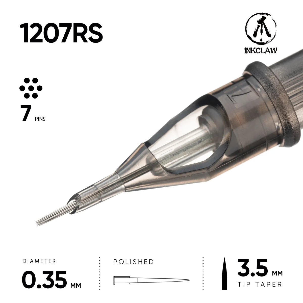 Inkclaw 7 Round Shader Tattoo Cartridges