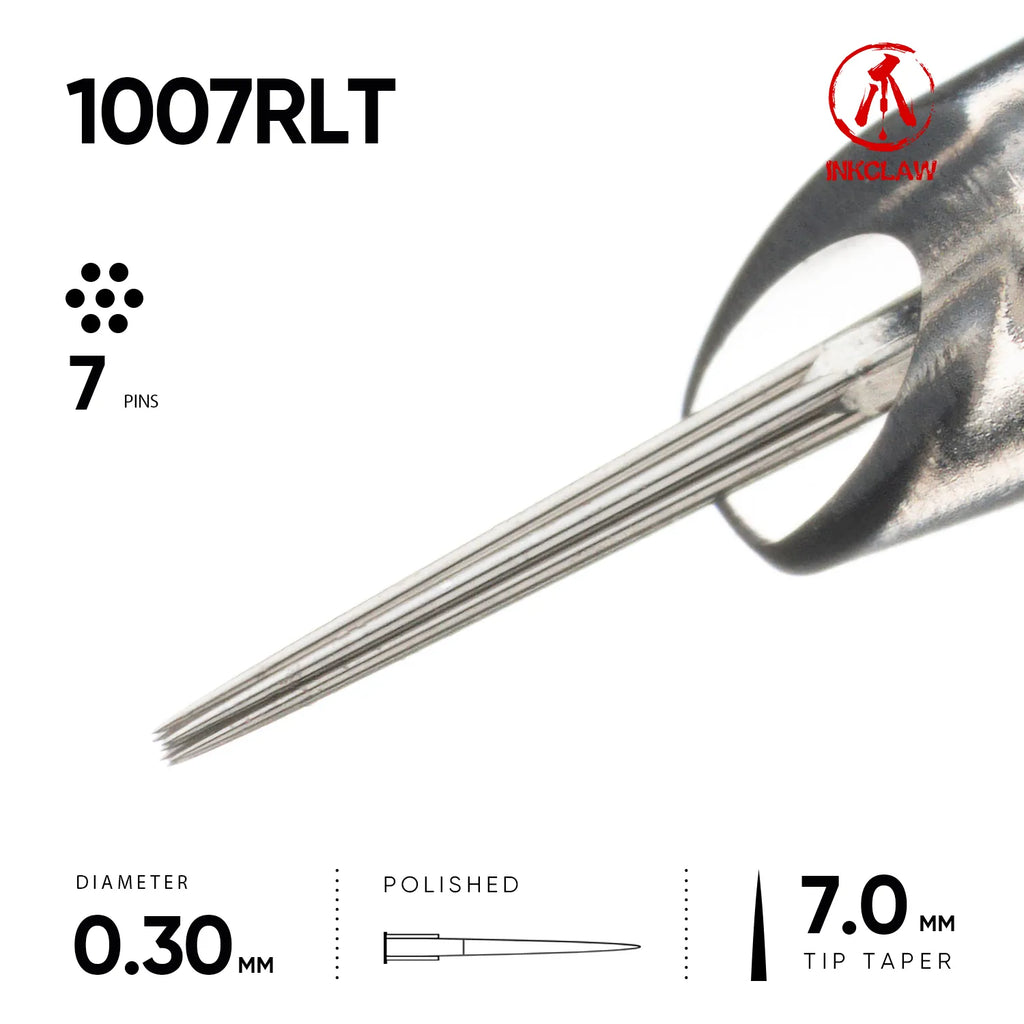 Inkclaw Tight 7 Round Liner Tattoo Cartridges